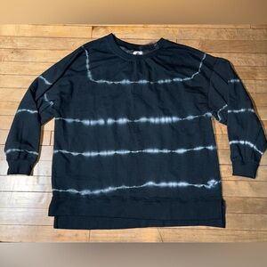 Like love navy tie dye oversized sweatshirt size large